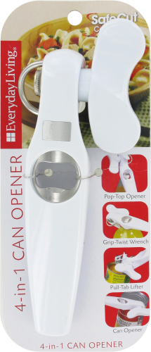 Everyday Living® 4-in-1 Can Opener - White Perspective: front
