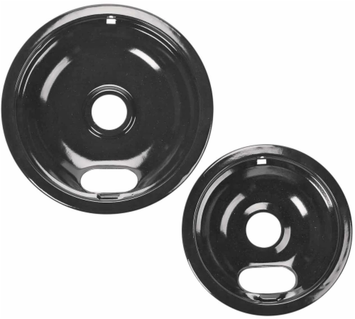 Everyday Living Porcelain Replacement Range Pans - Black Perspective: front