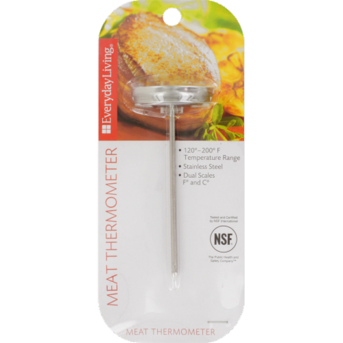 Everyday Living® Stainless Steel Meat Thermometer - Silver Perspective: front