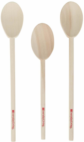 Zulay Kitchen Teak Wooden Cooking Spoons (6 Pc Set), 6 - Kroger