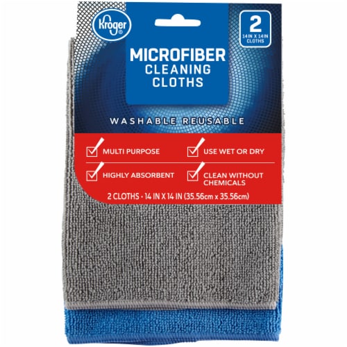 Kroger® Multi-Purpose Microfiber Cleaning Cloths Perspective: front