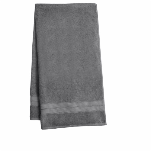 HD Designs Turkish Bath Towel - Charcoal Gray Perspective: front