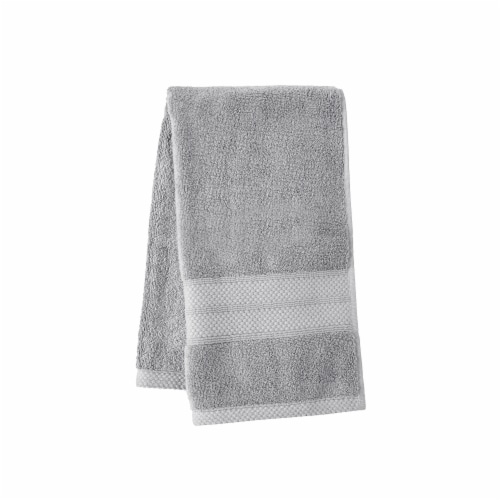 HD Designs Turkish Hand Towel - Gray Perspective: front