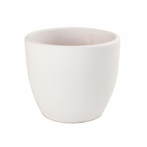 The Joy of Gardening Planter - White Perspective: front