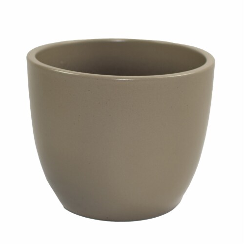 The Joy of Gardening Planter - Taupe Perspective: front