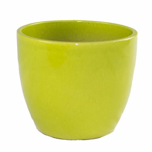 The Joy of Gardening Planter - Yellow Perspective: front