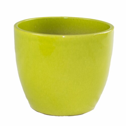 The Joy of Gardening Planter - Yellow Perspective: front