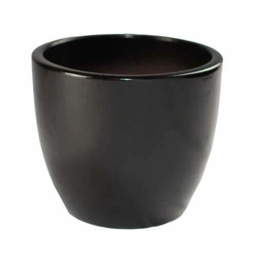 The Joy of Gardening Planter - Black Perspective: front