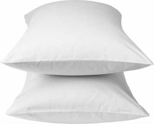 HD Designs Pillowcase - 600 Thread Count - 2 Pack - Bright White Perspective: front
