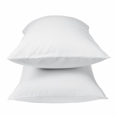 Wrinkle Free White Pillow Case Perspective: front