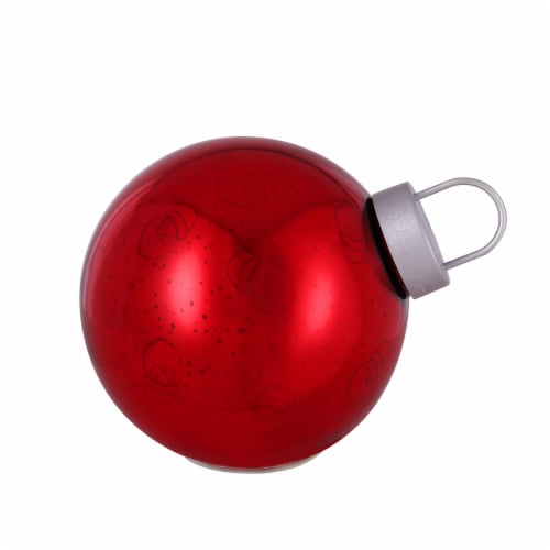 Holiday Home LED Glass Ornament - Red Perspective: front