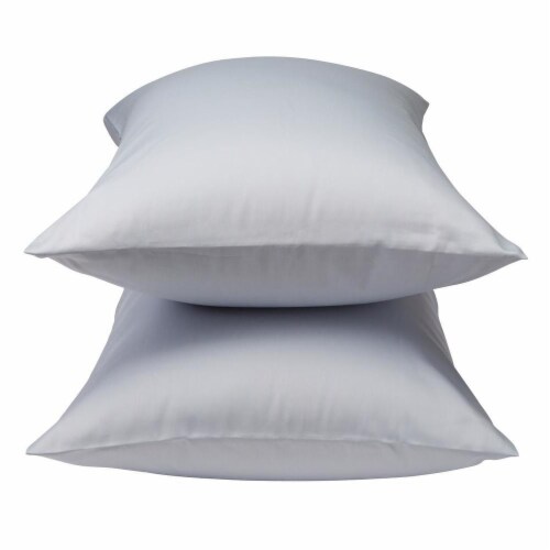 Wrinkle Free Blue Pillow Case Perspective: front