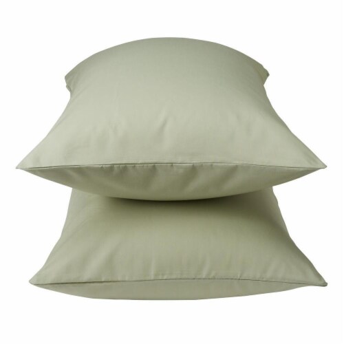 HD Designs 300 Thread Count Pillowcases - 2 Pack - Sage Perspective: front