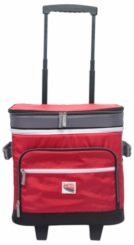 Glacier's Edge® Collapsible Cooler - Red Perspective: front