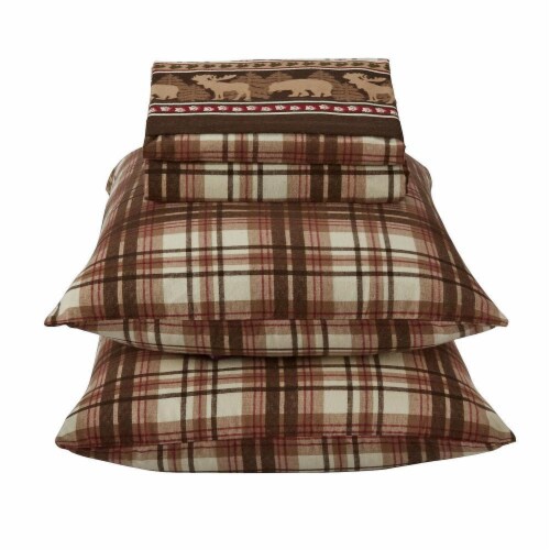 Everyday Living Kodiak Plaid Sheet Set Perspective: front