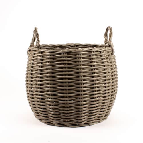 HD Designs Large Round Plastic Basket Perspective: front