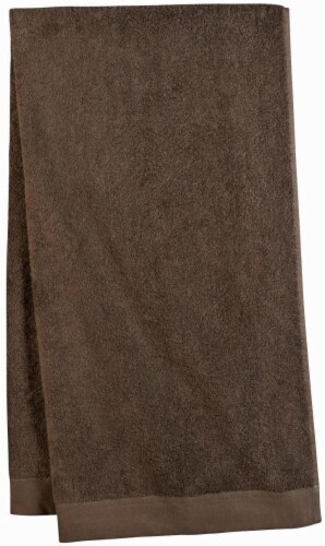 HD Designs Egyptian Cotton Bath Towel - Chocolate Brown Perspective: front
