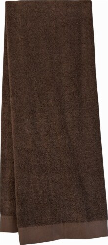 HD Designs Egyptian Cotton Bath Sheet - Chocolate Brown Perspective: front