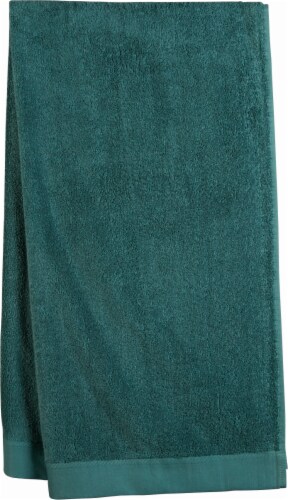HD Designs Egyptian Cotton Bath Towel - Silver Pine Green Perspective: front