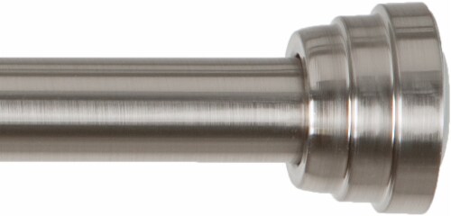 Everyday Living Decorative Tension Rod - Brushed Nickel Perspective: front