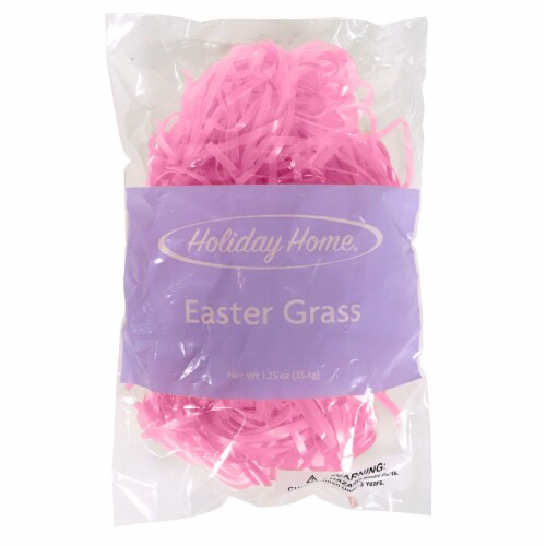 Holiday Home® Easter Basket Grass Fill - Dark Pink Perspective: front