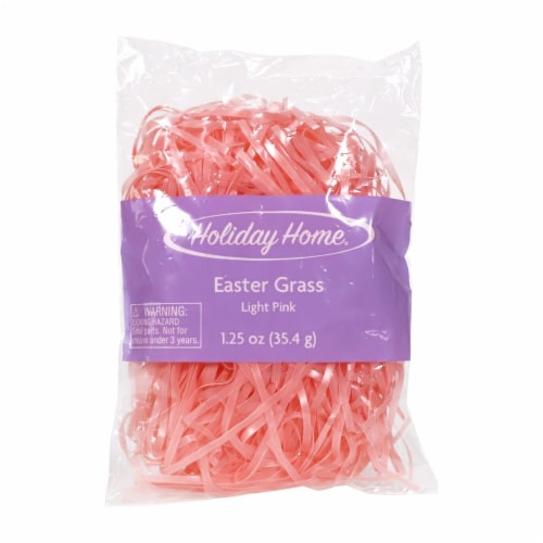 Holiday Home® Easter Basket Grass Fill - Light Pink Perspective: front