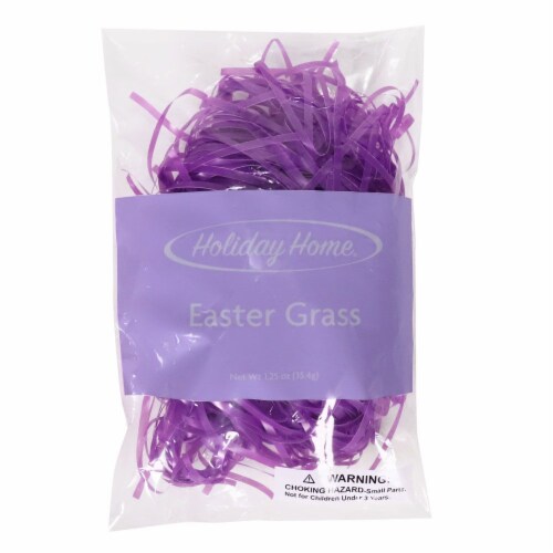 Holiday Home® Easter Basket Grass Fill - Purple Perspective: front
