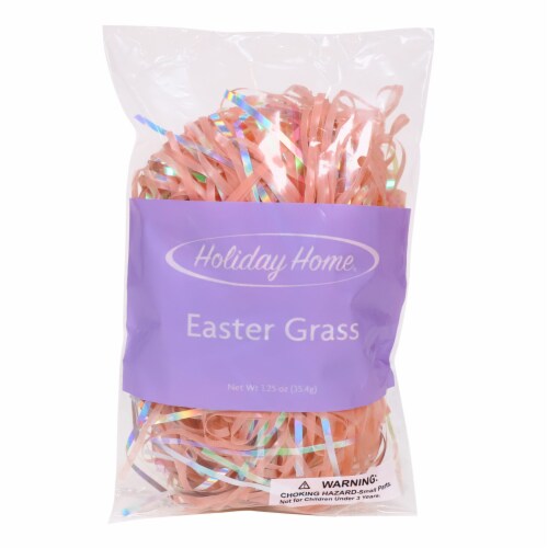 Holiday Home® Mixed Easter Basket Grass - Light Pink Perspective: front