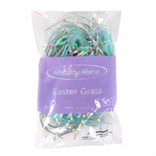 Holiday Home® Mixed Easter Basket Grass - Aqua Perspective: front
