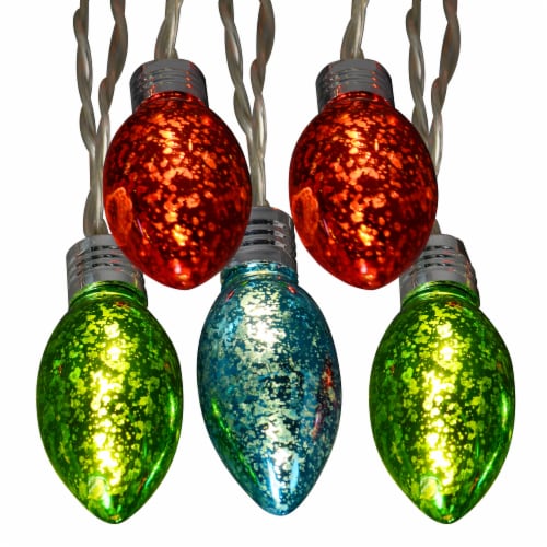 Holiday Home 10 Multicolor LED C9 String Lights Perspective: front