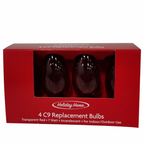 Holiday Home C9 Replacement Bulbs - Red Perspective: front