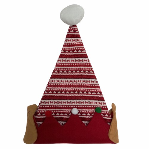 Holiday Home Santa Hat with Elf Ears Perspective: front