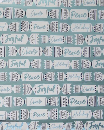 Holiday Home Christmas Candy Wrapping Paper Perspective: front