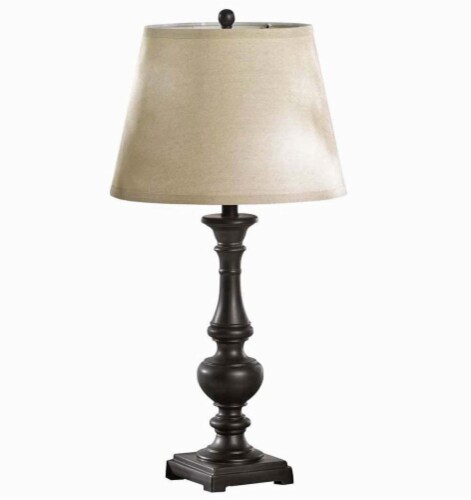 HD Designs Noah Table Lamp - Black-Brown Perspective: front