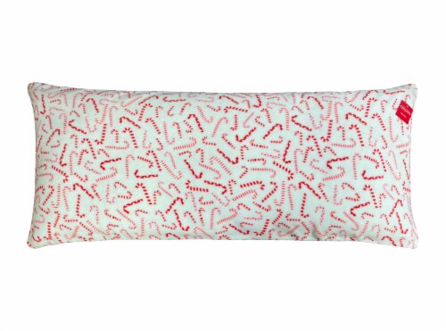 Holiday Home Candy Canes Body Pillow Perspective: front
