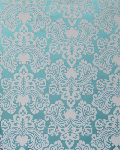 Holiday Home Demask Wrapping Paper Perspective: front