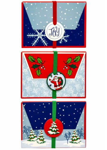 Holiday Home Home For Christmas Merry Wreath Gift Card Holders With Envelopes Perspective: front