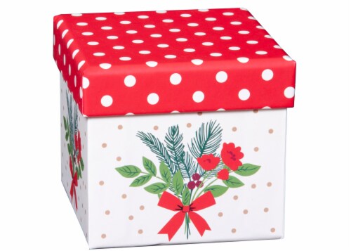 Holiday Home Mistletoe Gift Box Perspective: front