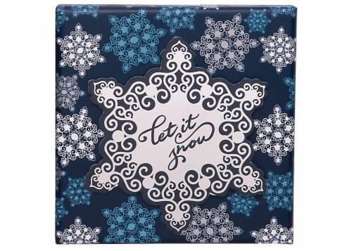 Holiday Home Snowflake Gift Box Perspective: front