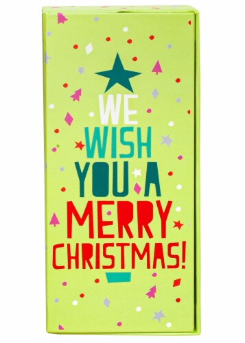 Holiday Home Merry Christmas Wishes Gift Card Holder Perspective: front
