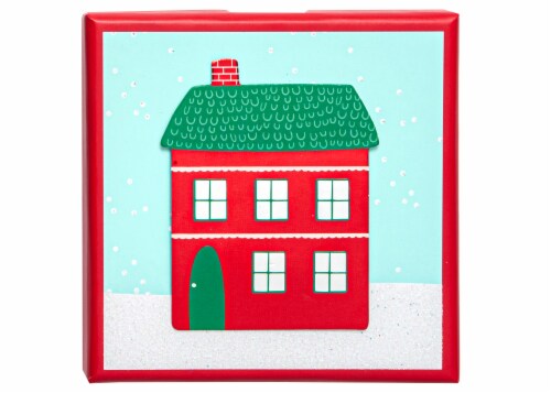 Holiday Home Holiday House Gift Box Perspective: front