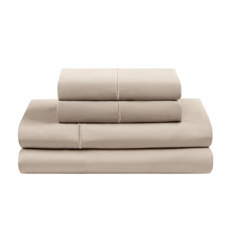 HD Designs Egyptian Cotton 500 Thread Count Sheet Set - 4 Piece - Beige Perspective: front