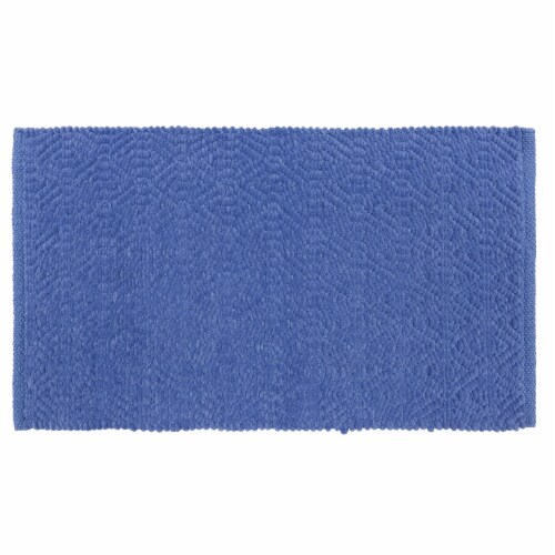 Dip Impressions Bath Rug - Bleached Denim Perspective: front