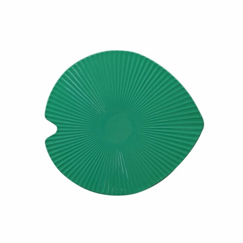 HD Designs Outdoors Monstera Leaf Serve Tray - Green Perspective: front