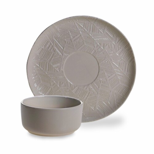 HD Designs Outdoors Ceramic Chip & Dip Tray Perspective: front