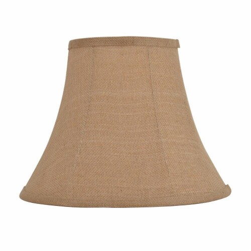 HD Designs Round Burlap Lamp Shade - Tan Perspective: front