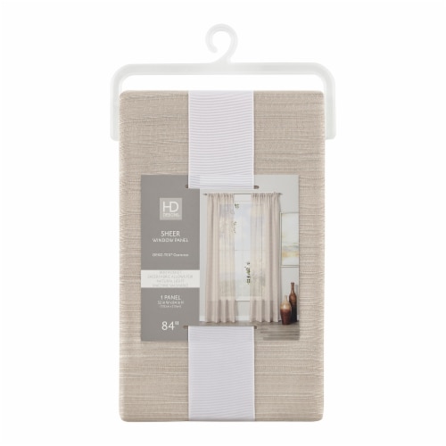 HD Designs® Sheer Window Panel - Gray Perspective: front