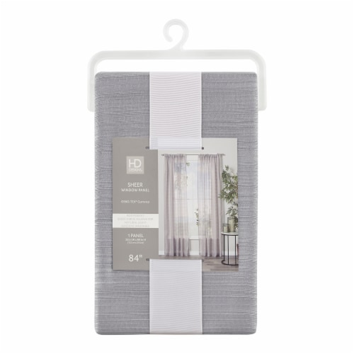 HD Designs® Sheer Window Panel - Gray Perspective: front