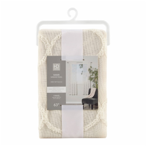 HD Designs® Lacy White Sheer Window Panel Perspective: front