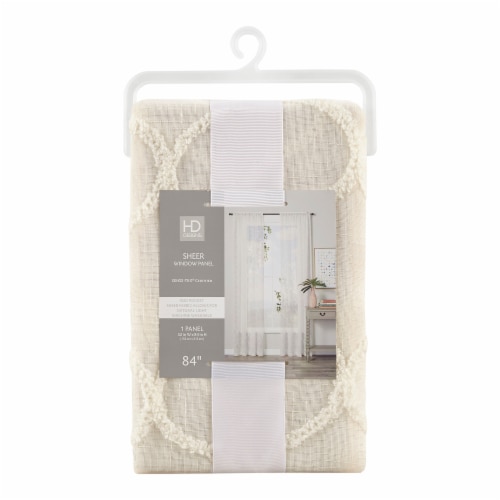HD Designs Sheer Window Panel - White Perspective: front